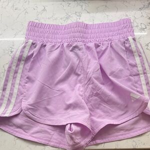 Adidas Women's Pacer Training 3-Stripes Woven High-Rise 5" Shorts